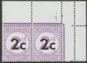 Click for more photos and details Bechuanaland Protectorate 1961 QEII Postage Due 2c on 2d Pair with Serif SG D8cb