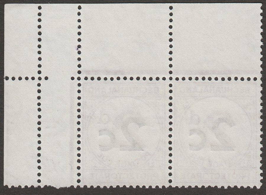 Bechuanaland Protectorate 1961 QEII Postage Due 2c on 2d Pair with Serif SG D8cb