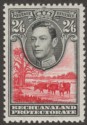 Click for more photos and details Bechuanaland Protectorate 1938 KGVI 2sh6d Black and Carmine Mint SG126