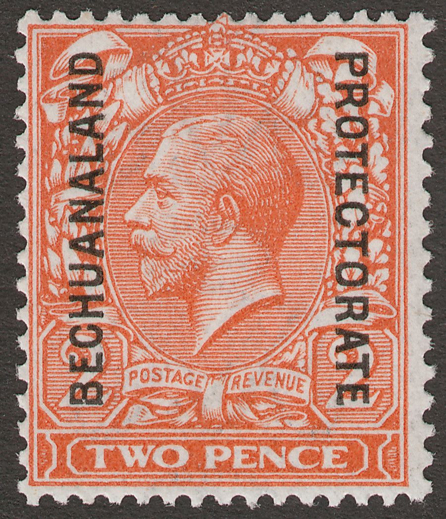 Bechuanaland Protectorate 1913 KGV 2d Reddish Orange Die I Mint SG76