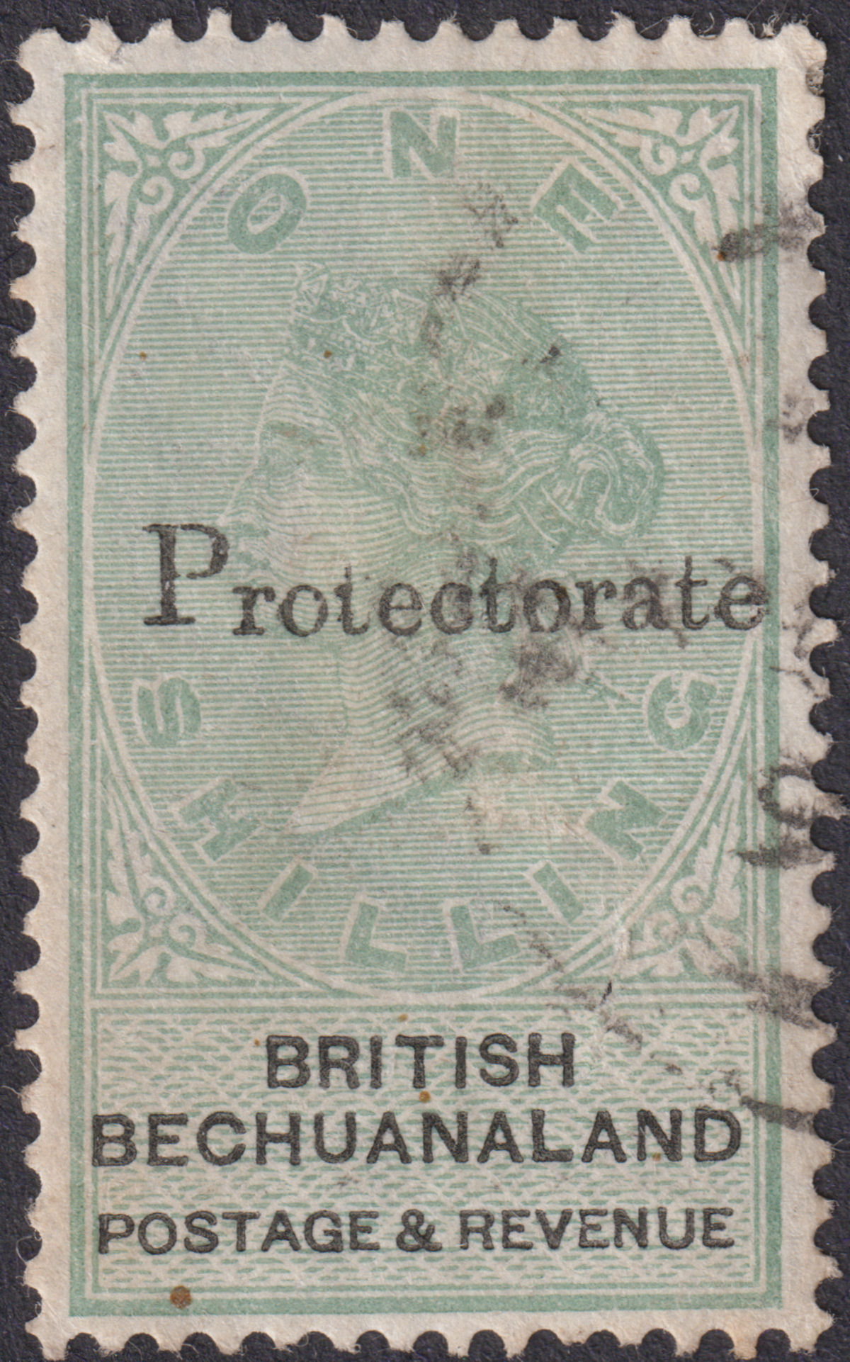 Bechuanaland Protectorate 1888 QV 1sh Overprint Used SG46 cat £70