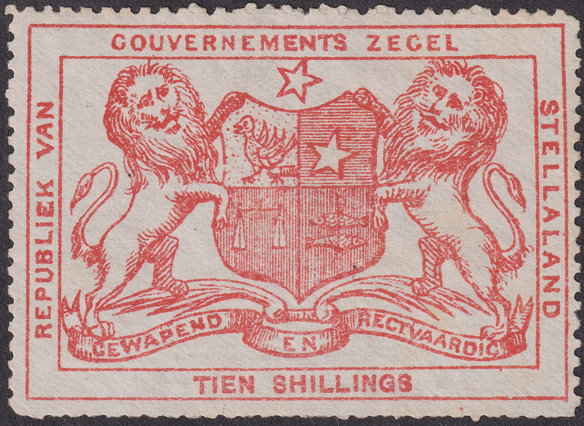 Bechuanaland Stellaland 1884 QV Revenue 10sh Vermilion Unused BF7