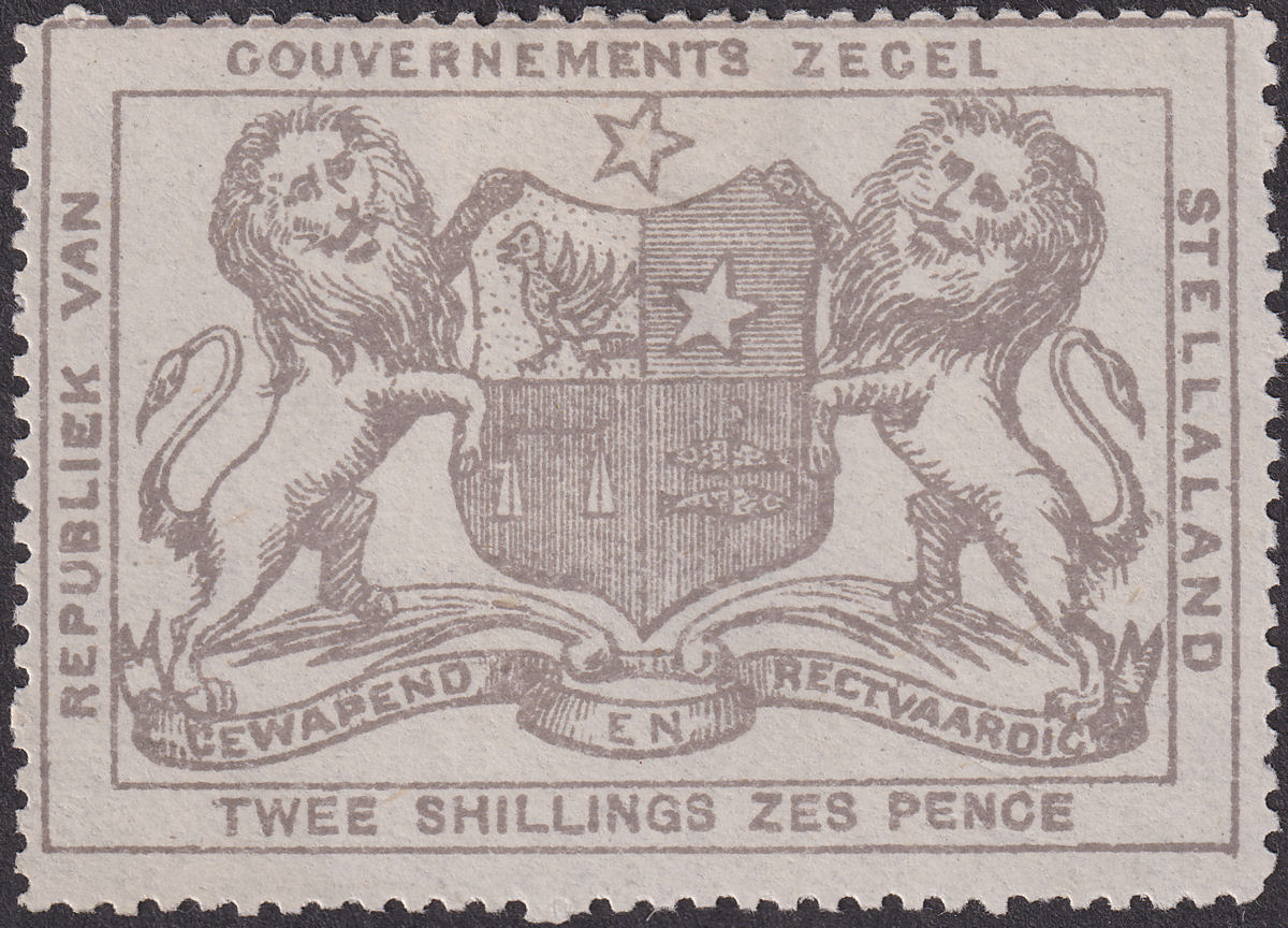 Bechuanaland Stellaland 1884 QV Revenue 2sh6d Grey Mint BF5