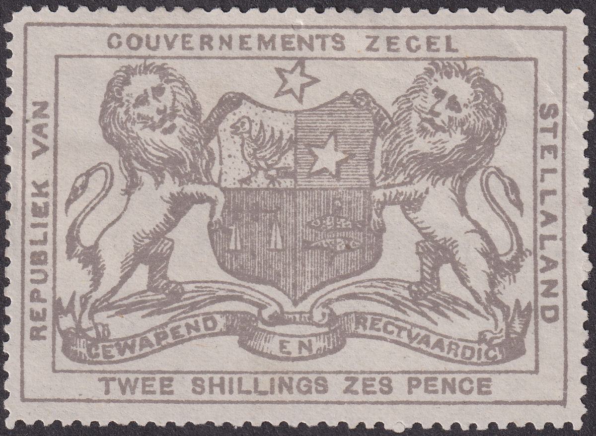 Bechuanaland Stellaland 1884 QV Revenue 2sh6d Grey Mint BF5