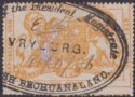 Bechuanaland Stellaland 1886 QV Revenue 6d Orange JPM Monogram Used BF10