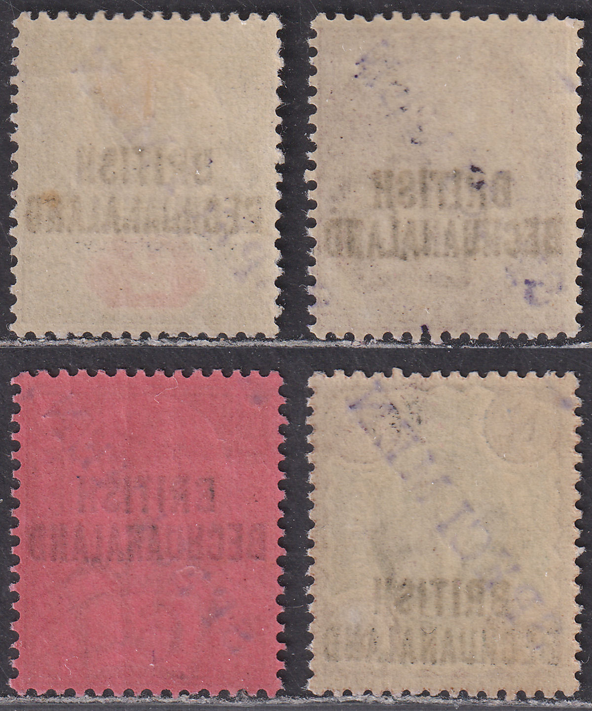 British Bechuanaland 1891 QV SPECIMEN Overprint Set Mint SG33s-36s cat £170