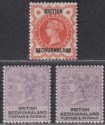 British Bechuanaland 1888 QV ½d Overprint, 1d, 3d Mint cat £40