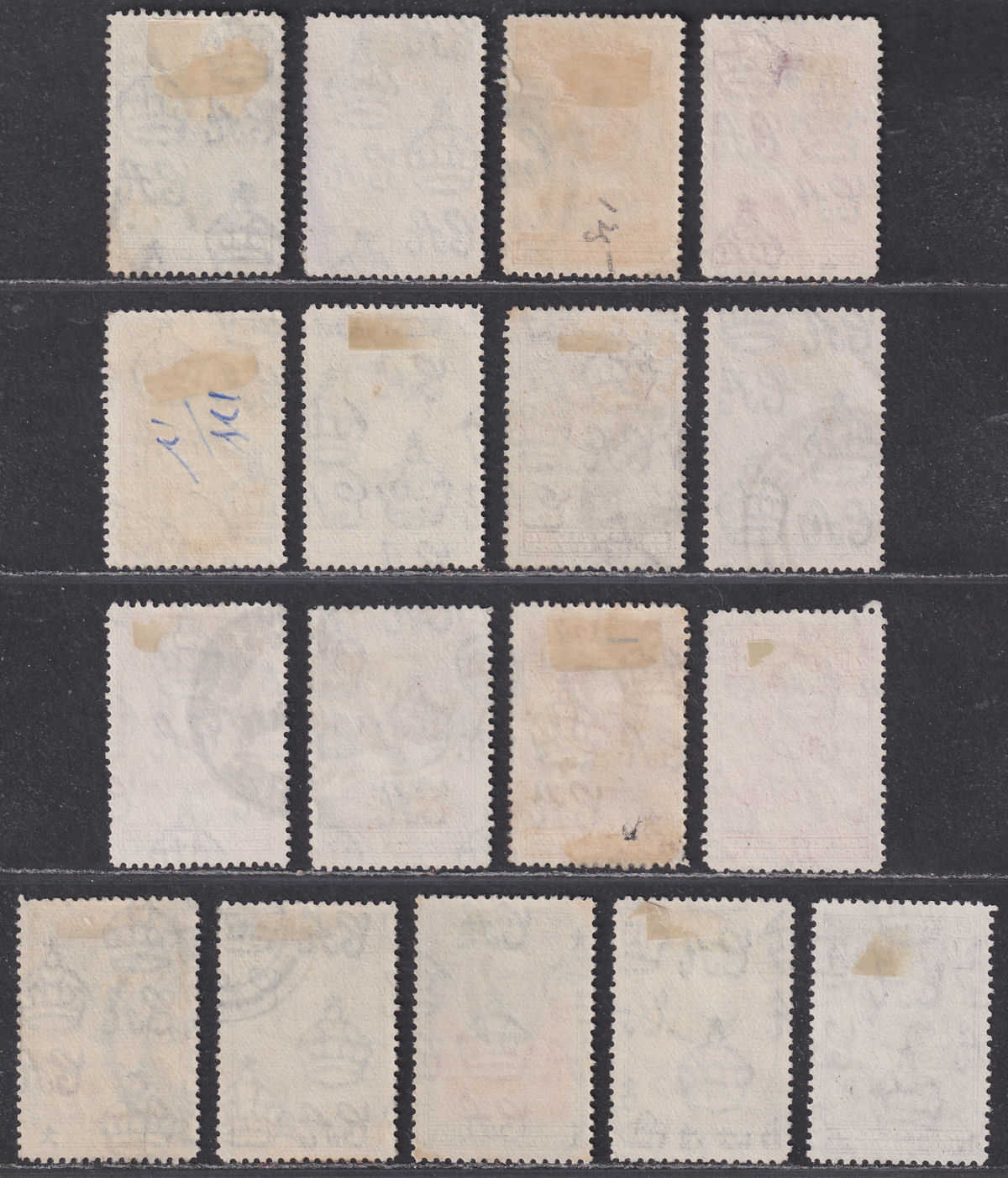 Bechuanaland Protectorate 1938 KGVI Baobab Tree Part Set to 10sh Used cat £110