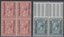 Click for more photos and details Bechuanaland Protectorate 1913 KGV 1½d Block of 4, 4d Pair UM Mint SG75 SG80 MNH