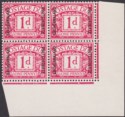 Click for more photos and details Bechuanaland Protectorate 1926 KGV Postage Due 1d Block of 4 Mint SG D2 cat £72