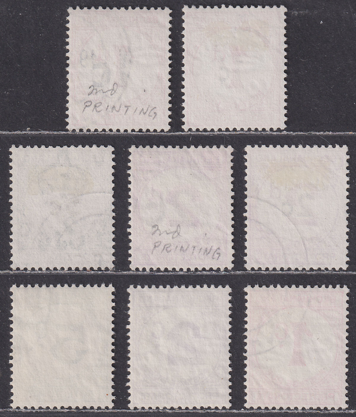 Bechuanaland Protectorate 1961 QEII Postage Due Sets Used SG D7-D9 SG D10-12