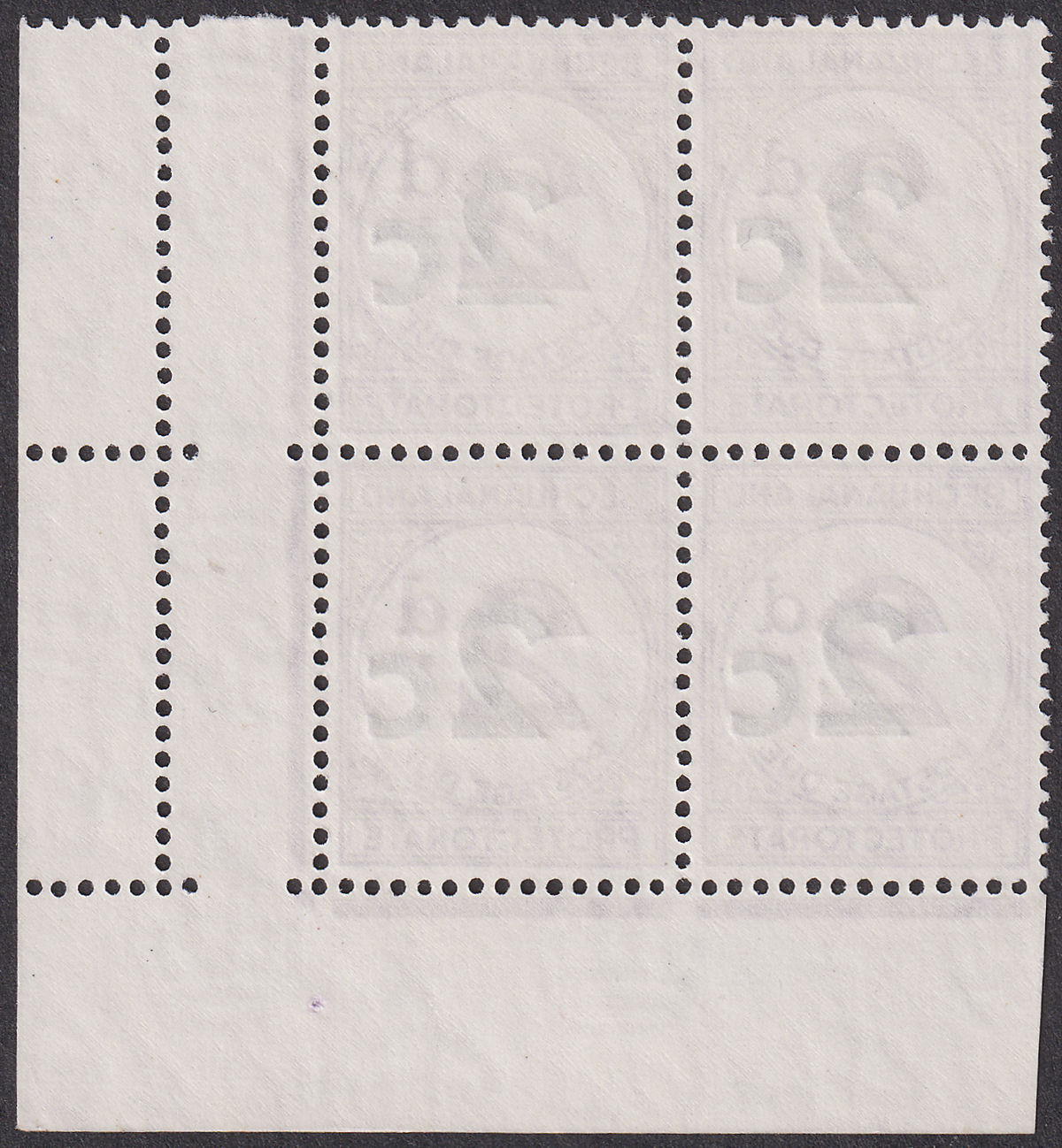 Bechuanaland Protectorate 1961 Postage Due 2c Block Var Large d x2 Mint SG D8ca