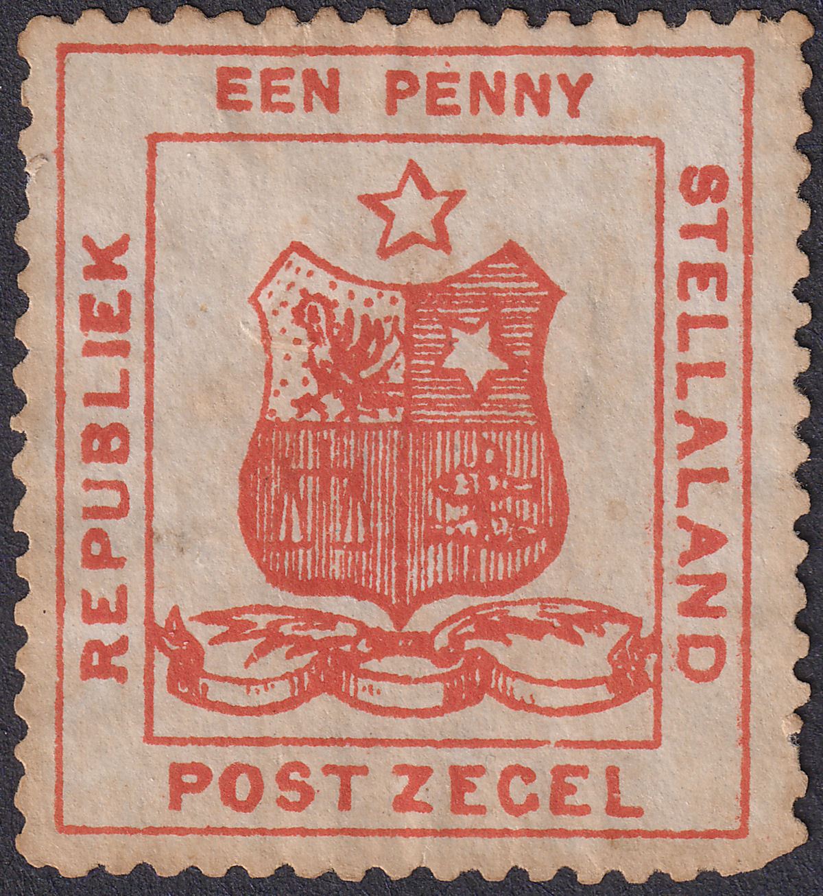 Bechuanaland Stellaland 1884 QV 1d Red Unused SG1 cat £250 as mint - with toning