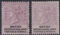 Click for more photos and details British Bechuanaland 1888 QV 3d Lilac and Black Shades Mint SG12 SG12a cat £99