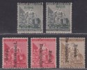 Click for more photos and details British Bechuanaland 1888-93 QV ½d, 1d, 2d Overprints Mostly Mint SG30-39