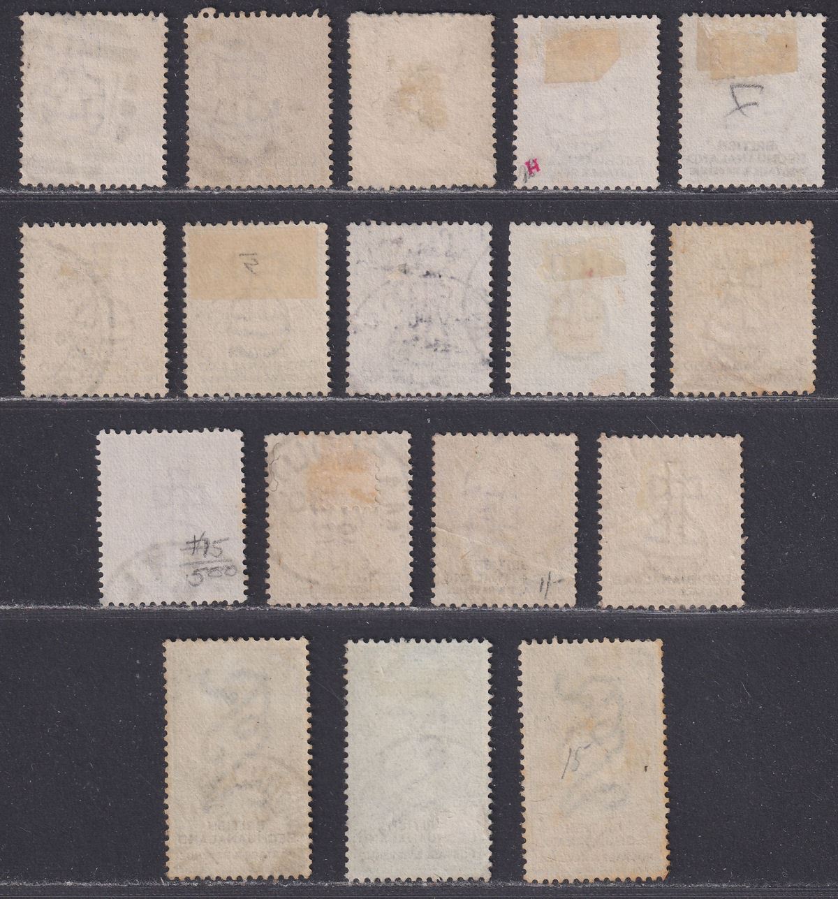 British Bechuanaland 1888 Queen Victoria Selection to 1sh Used SG10-15