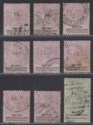 British Bechuanaland 1888 Queen Victoria Surcharge Selection to 1sh Used