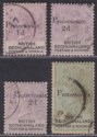 Bechuanaland Protectorate 1888 QV Surcharge Selection to 1sh Used