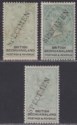 British Bechuanaland 1888 QV SPECIMEN Overprint 2sh, 2sh6d, 5sh Mint / Unused