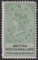 British Bechuanaland 1888 QV 10sh Green and Black Mint SG19 cat £275 DAMAGED
