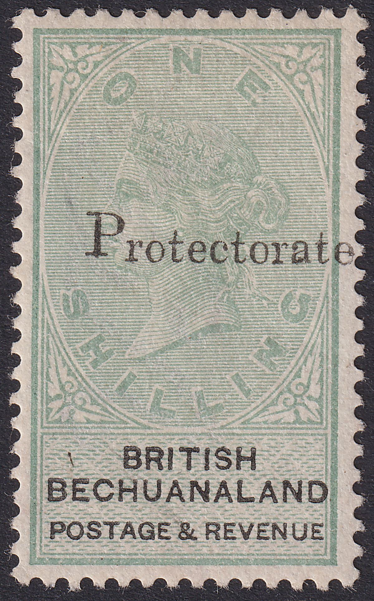 Bechuanaland Protectorate 1888 QV Overprint 1sh on 1sh Mint SG46 cat £170