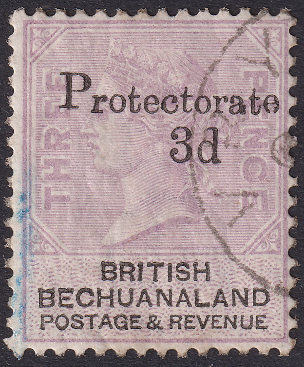 Bechuanaland Protectorate 1888 QV Overprint 3d on 3d Used SG43 cat £275