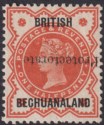Click for more photos and details Bechuanaland Protectorate 1890 QV Opt Inverted ½d Vermilion Mint SG54a cat £85