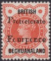 Click for more photos and details Bechuanaland Protectorate 1889 QV 4d Surcharge on ½d Vermilion Mint SG53 cat £55