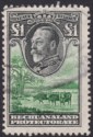 Bechuanaland Protectorate 1932 KGV Revenue £1 Slate-Black + Green Used BF65