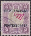 Bechuanaland Protectorate 1904 KEVII Opt on Transvaal Revenue £5 Used BF21