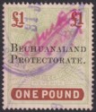 Bechuanaland Protectorate 1913 KEVII Opt Cape of Good Hope Revenue £1 Used BF26