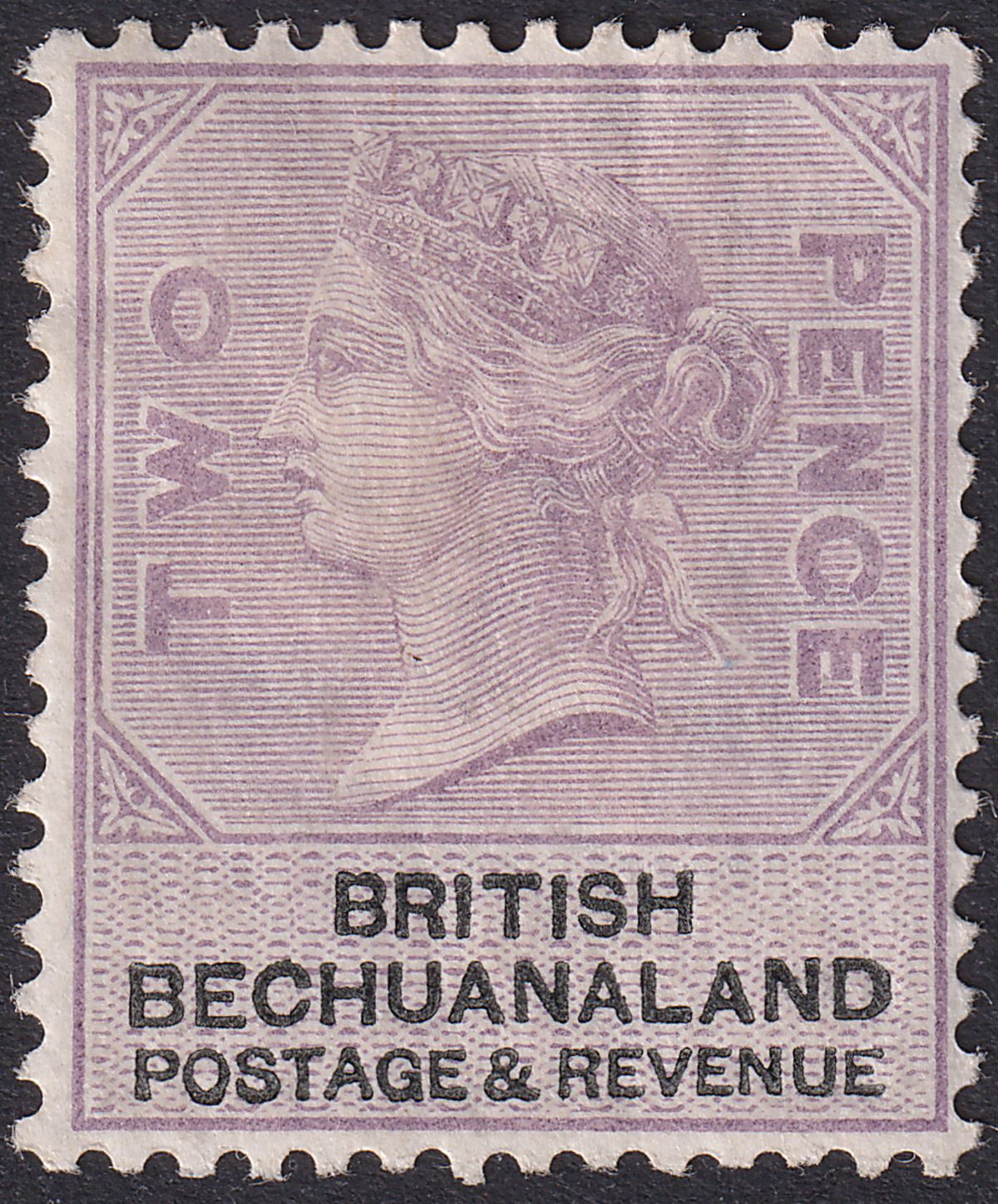 British Bechuanaland 1888 QV 2d Lilac and Black Mint SG11 cat £120 ...