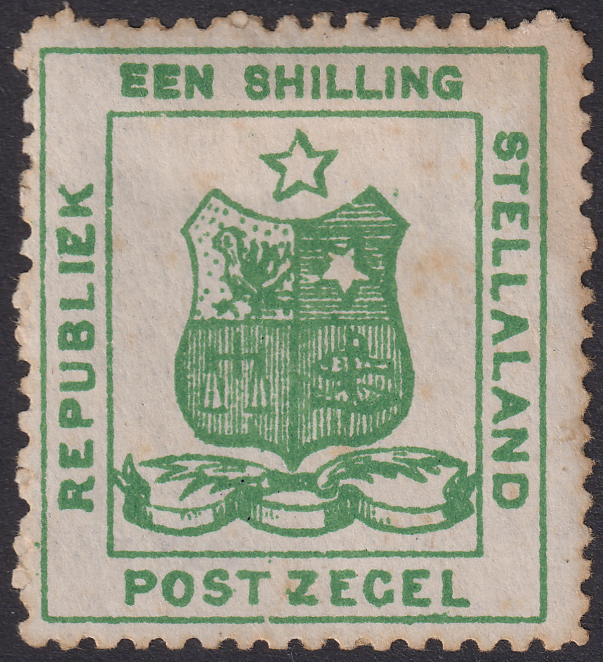 Bechuanaland Stellaland 1884 QV 1sh Green Mint SG5 cat £120 TONES