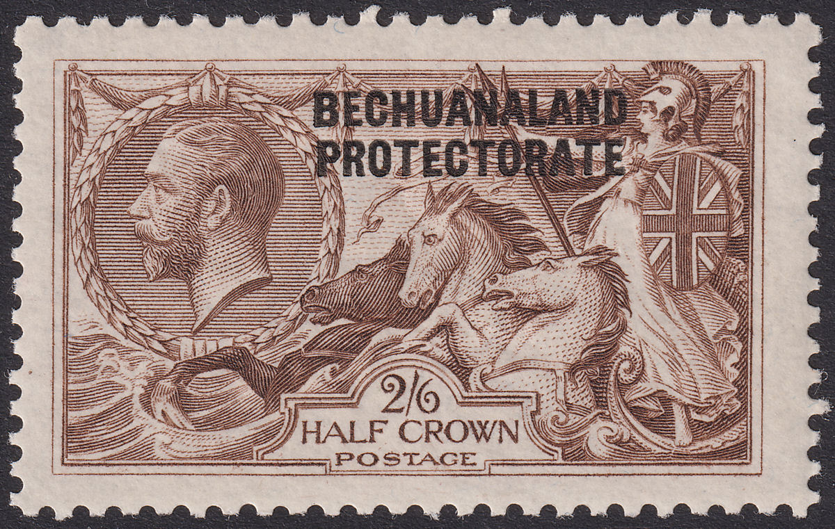 Bechuanaland Protectorate 1923 KGV 2sh6d Seahorse Bradbury Mint SG88 cat £90