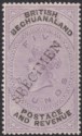 British Bechuanaland 1888 QV SPECIMEN Overprint £5 Lilac and Black Mint SG21s