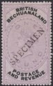 British Bechuanaland 1888 QV SPECIMEN Overprint £1 Lilac and Black Mint SG20s
