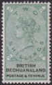 British Bechuanaland 1888 QV 2sh Green and Black Mint SG16 cat £70 TONE MARK