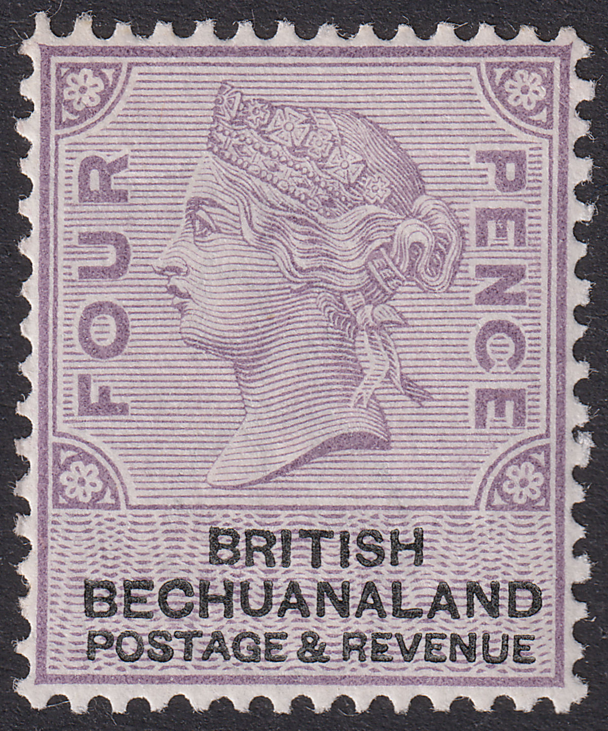 British Bechuanaland 1888 QV 4d Lilac and Black Mint SG13 cat £70