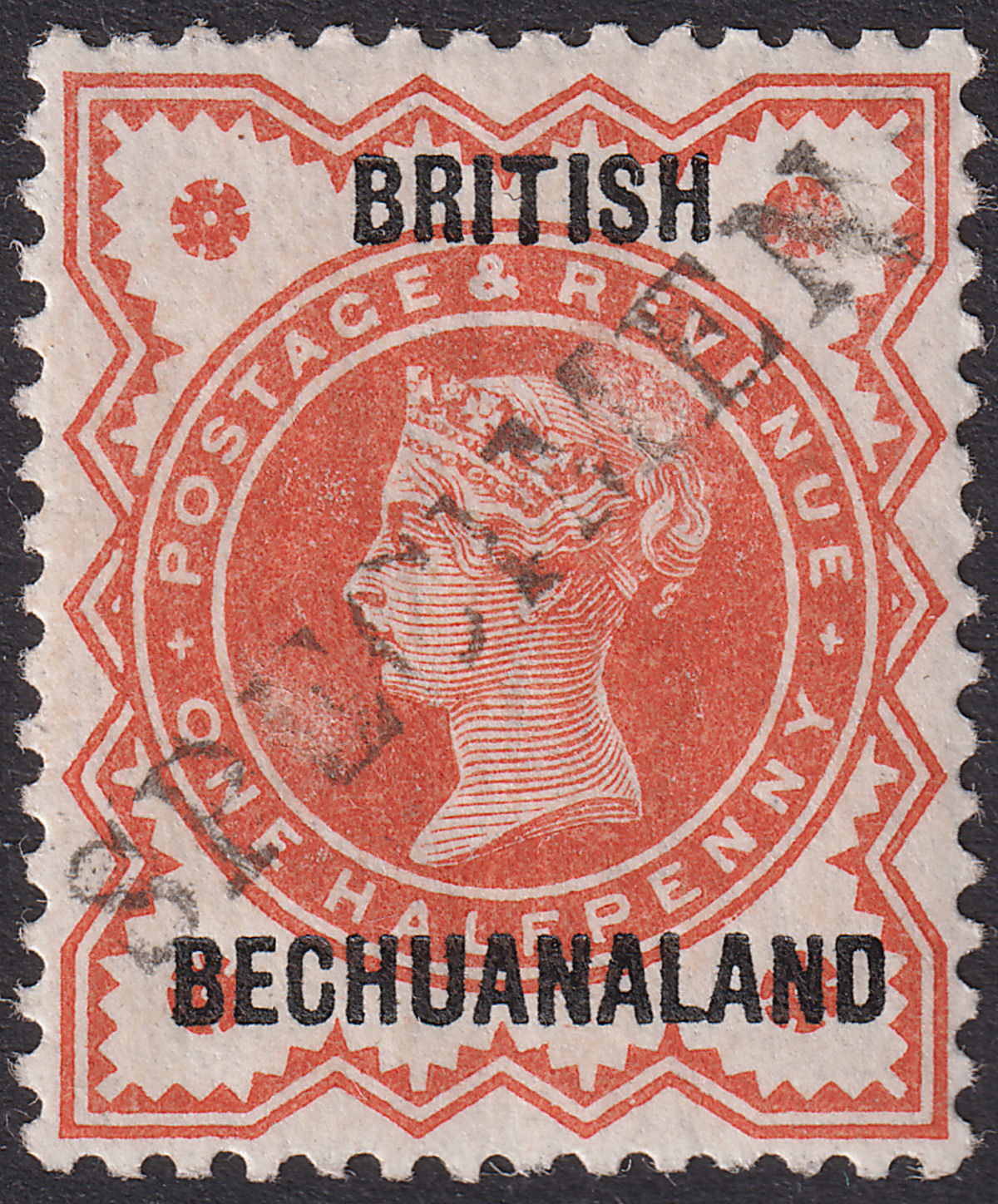 British Bechuanaland 1888 QV Reference SPECIMEN ½d SG9s cat £85