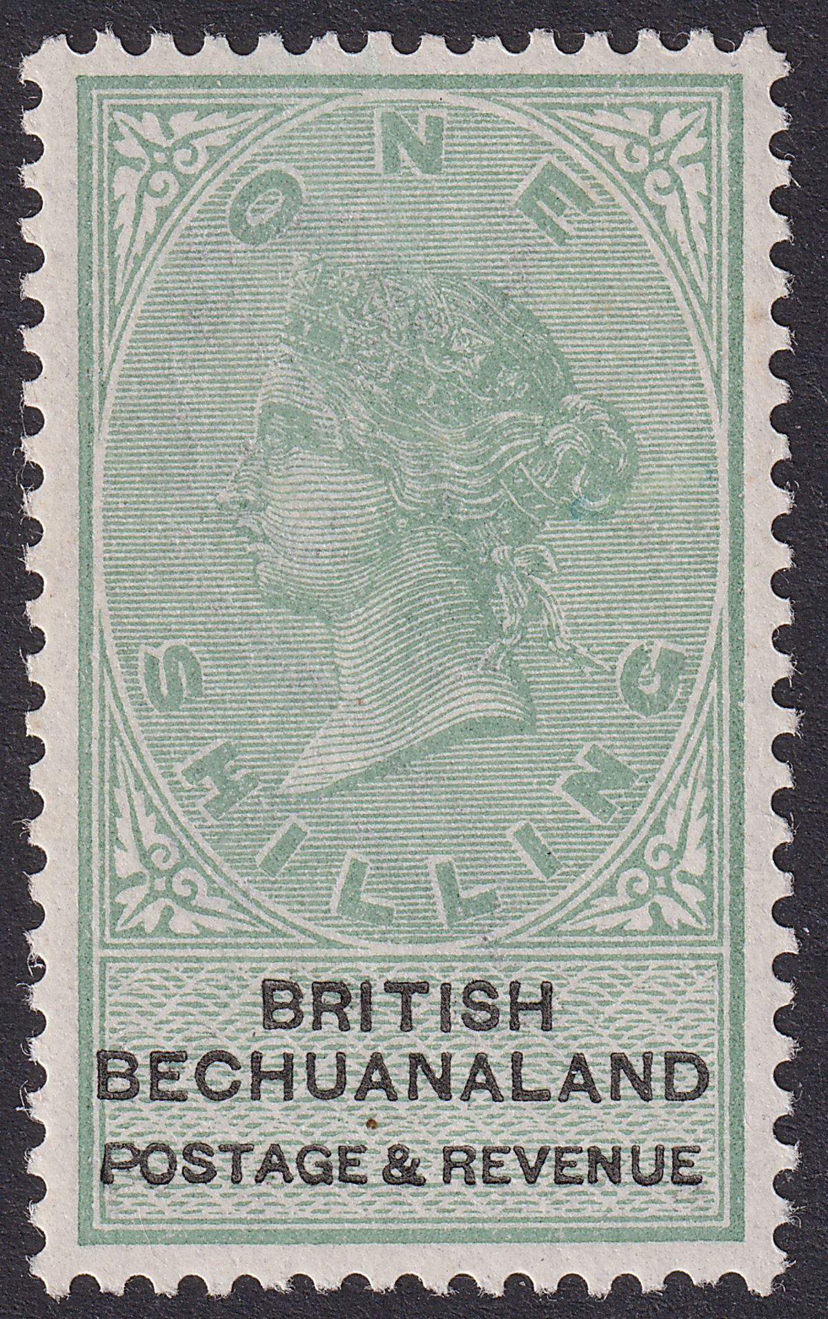 British Bechuanaland 1888 QV 1sh Green and Black UM Mint SG15 cat £32