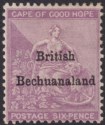 British Bechuanaland 1885 QV Opt on COGH 6d Reddish Purple Mint SG7 cat £225