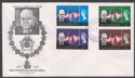 Click for more photos and details Bechuanaland 1966 QEII Churchill Set Used on Commem Unaddressed First Day Cover