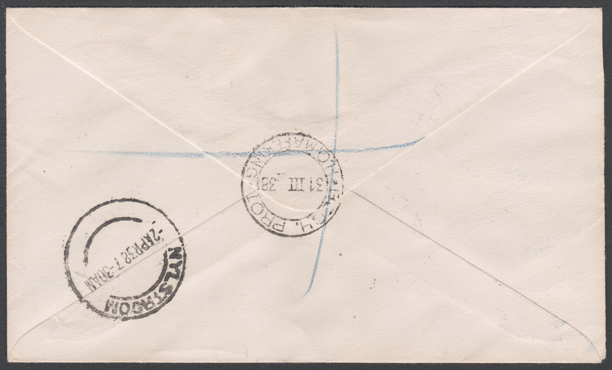 Bechuanaland 1938 QV Opt Selection Used Last Day Regd Airmail Cover MAFEKING