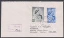 Click for more photos and details Bechuanaland 1948 KGVI Silver Wedding 10sh+1½d Used Regd First Day Cover LOBATSI