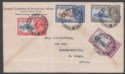 Click for more photos and details Bechuanaland 1935 KGV Silver Jubilee Set Used on Cover PALAPYE ROAD - B. CONGO