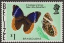 Click for more photos and details Belize 1974 QEII Butterflies $1 wmk Crown to Right Mint SG392w