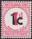 Click for more photos and details Bechuanaland Protectorate 1961 Postage Due 1c Surch Double 1d Mint SG D7ab c£375