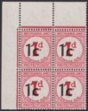 Click for more photos and details Bechuanaland Protectorate 1961 Postage Due 1c Surch Ord Block 4 Mint SG D7b c£92
