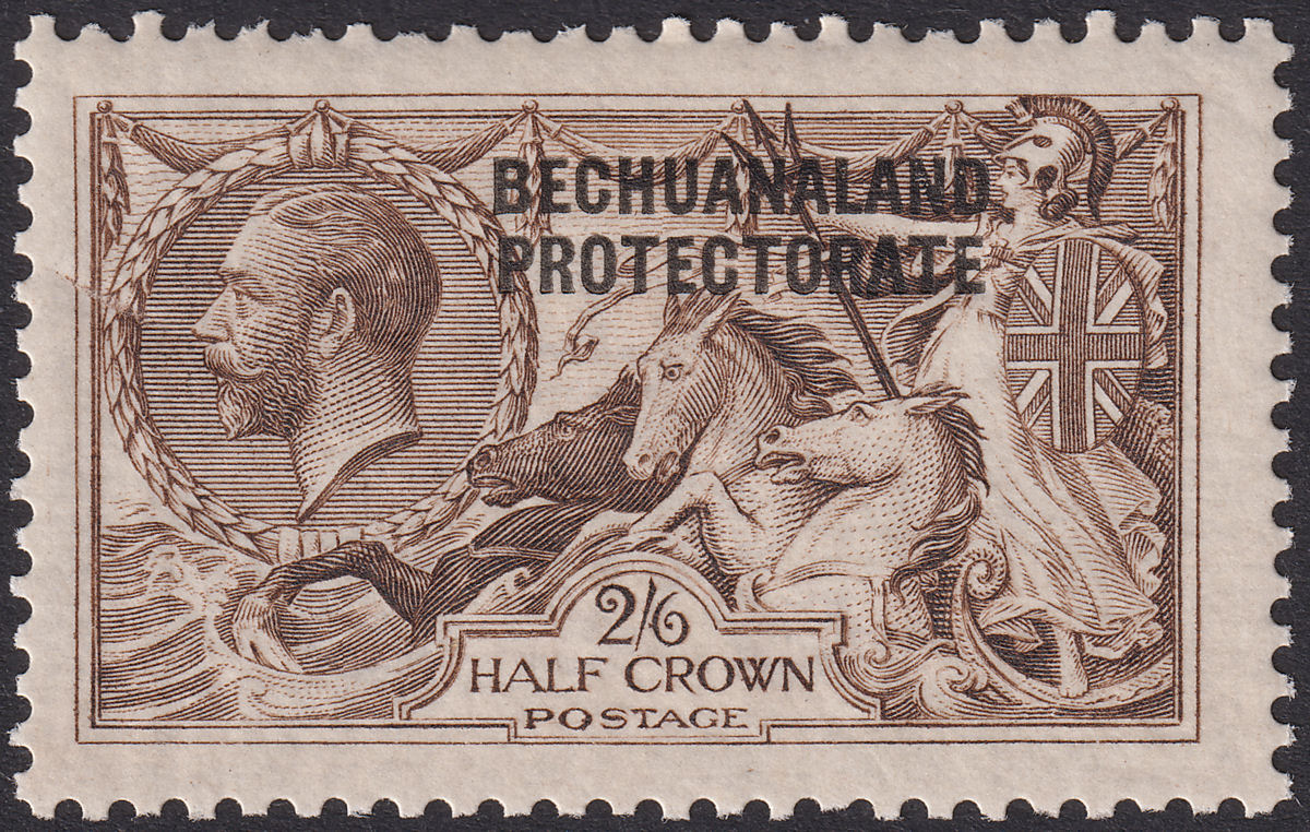Bechuanaland Protectorate 1915 KGV Seahorse 2sh6d Waterlow Mint SG83 cat £140