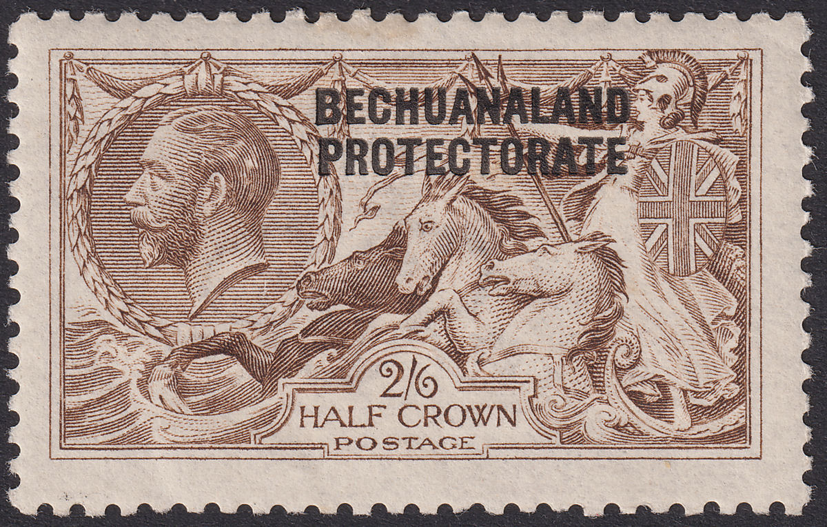 Bechuanaland Protectorate 1916 KGV 2sh6d Pale Brown De La Rue Mint SG85 cat £130